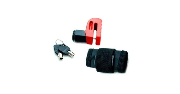 Замок диск. тормоза HC309 красный D-5.5мм с чехлом SCOOTER-M pitbikemarket.ru