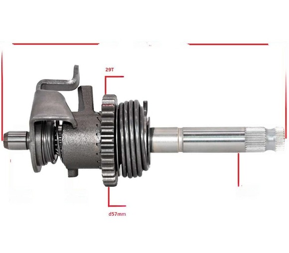 Вал кикстартера в сборе 165/166FMM ZS172FMM-3A (CB250-F) ZS169MM (CB250-A) ZS170MM-2 (CB250) ZS172FMM-6(CB250R) pitbikemarket.ru