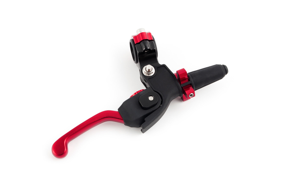 Рычаг сцепления в сборе с кронштейном регулируемый, складной 360град. IGP красный pitbikemarket.ru